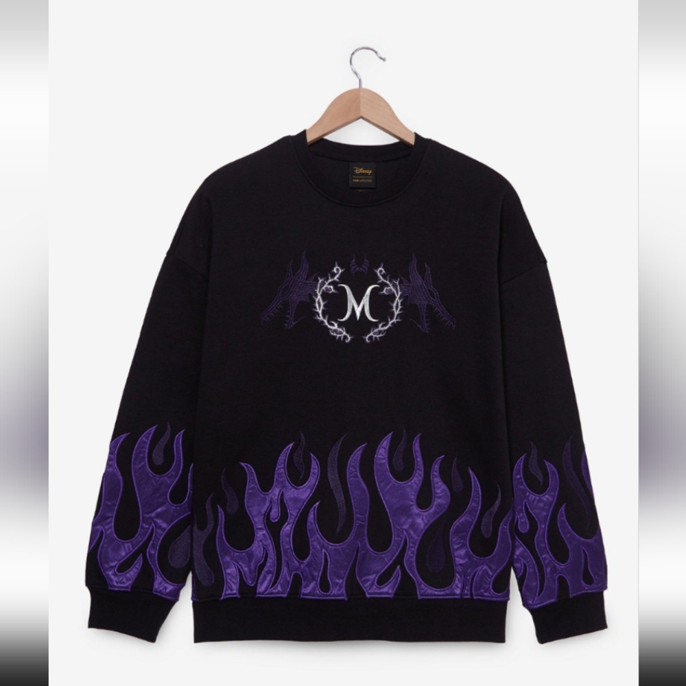 Her Universe Disney Sleeping Beauty Maleficent Flame Crewneck